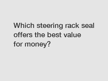 Which steering rack seal offers the best value for money?