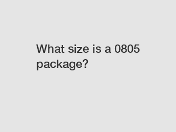 What size is a 0805 package?