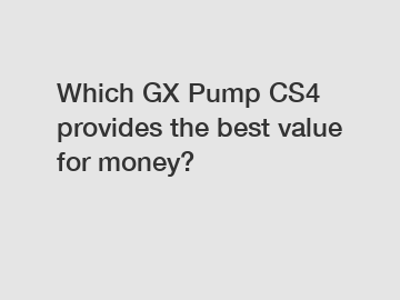 Which GX Pump CS4 provides the best value for money?