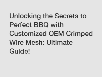 Unlocking the Secrets to Perfect BBQ with Customized OEM Crimped Wire Mesh: Ultimate Guide!